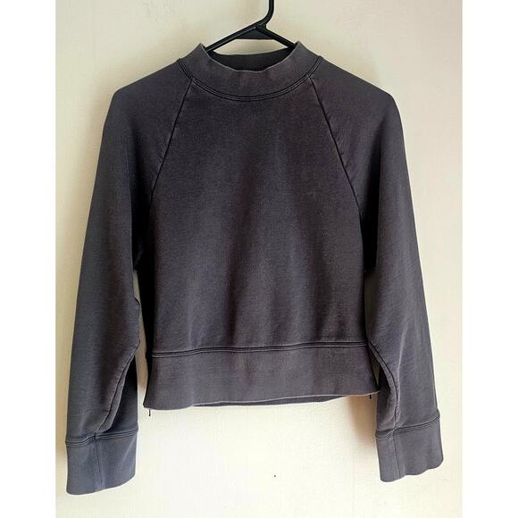 On Cloud Sweatshirt Gray Blue  Running Crew Neck Athletic Side Zippers, Sz XS - Picture 1 of 6